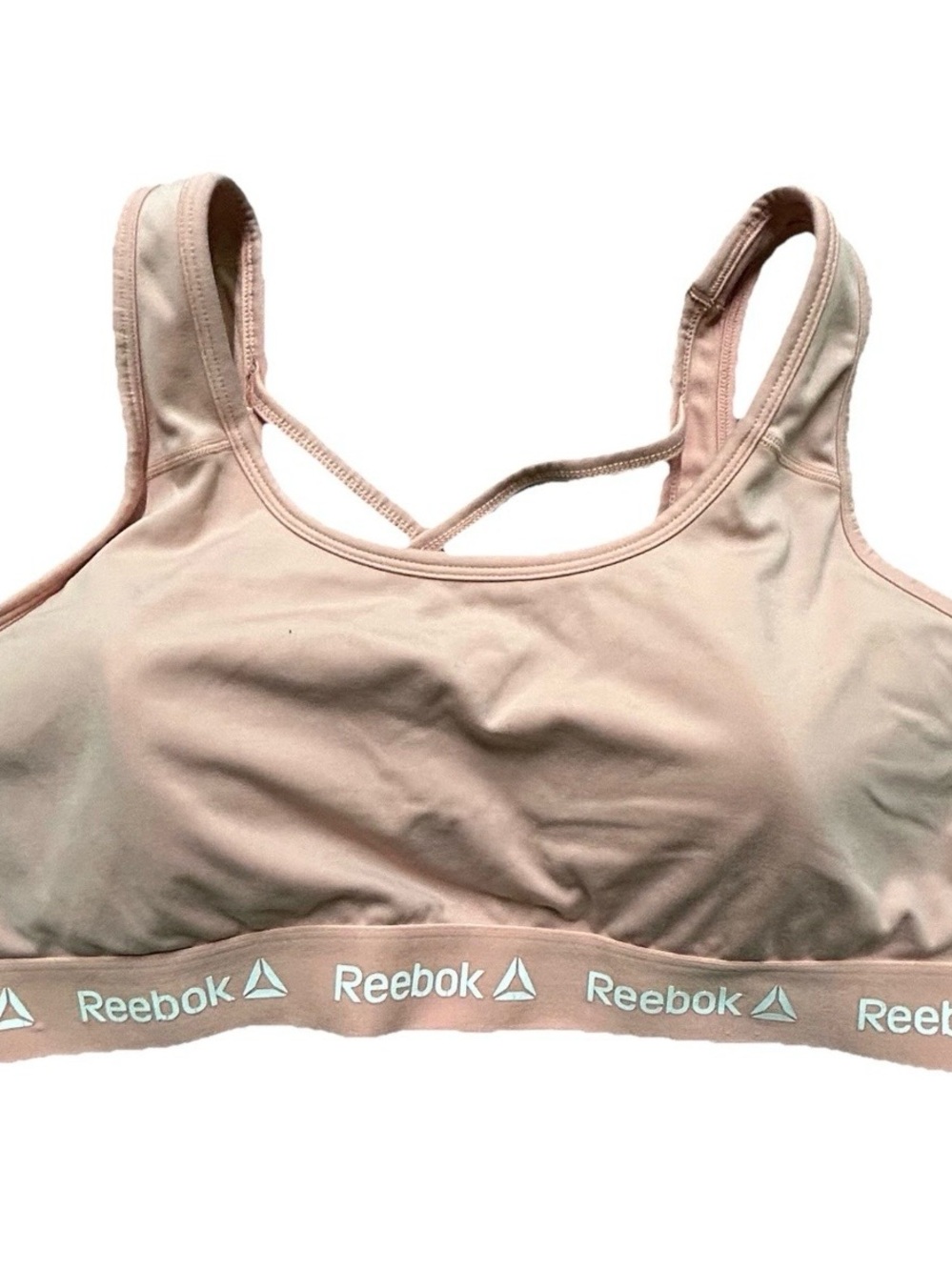 Women’s Reebok Peach Orange Athletic Sports Bra Size XL